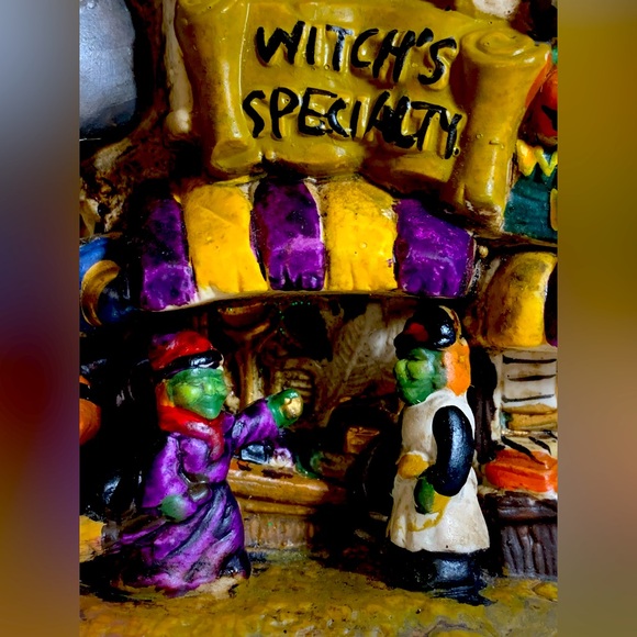 Vintage Ceramic Witch’s Specialty Shoppe with Sign - Picture 2 of 10